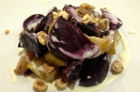 BAKED BEETROOT WITH HORSERADISH AND HAZELNUTS