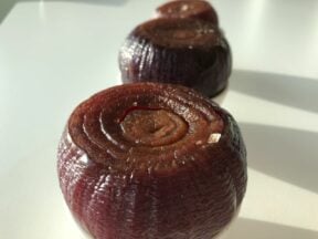 Pickled baked red onion