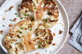 Grilled Spiced Lime Cauliflower Steaks