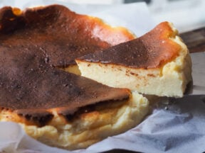 Burnt Basque style cheesecake