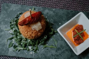 CRISPY CAPRESE RISOTTO CAKES