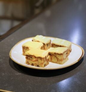 croissant bread and butter pudding